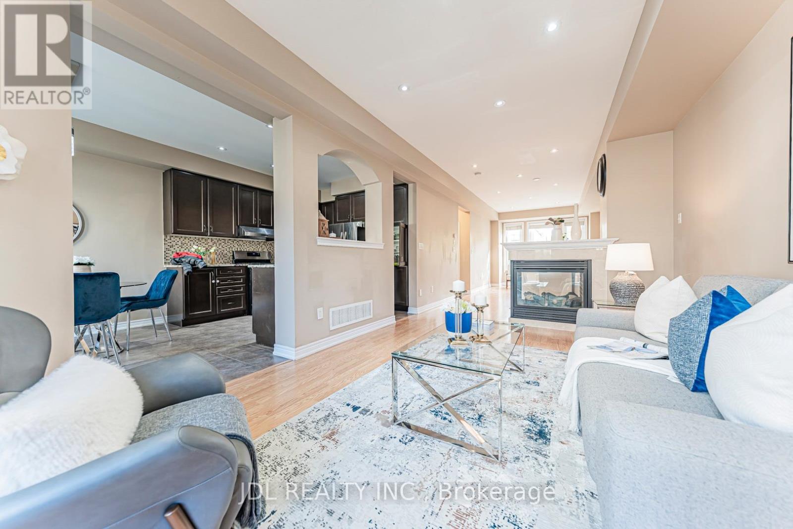 14 Duncan Road, Markham, ON - Indoor Photo Showing Living Room With Fireplace