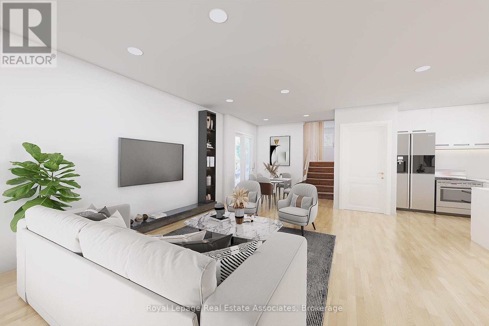 Virtually Renovated and Staged - 958 Fletcher Valley Crescent, Mississauga, ON - Indoor Photo Showing Living Room