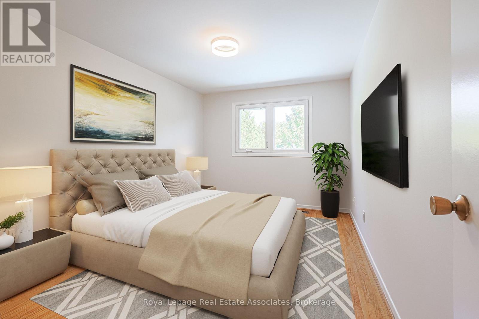 Virtually Staged Second Bedroom - 958 Fletcher Valley Crescent, Mississauga, ON - Indoor Photo Showing Bedroom