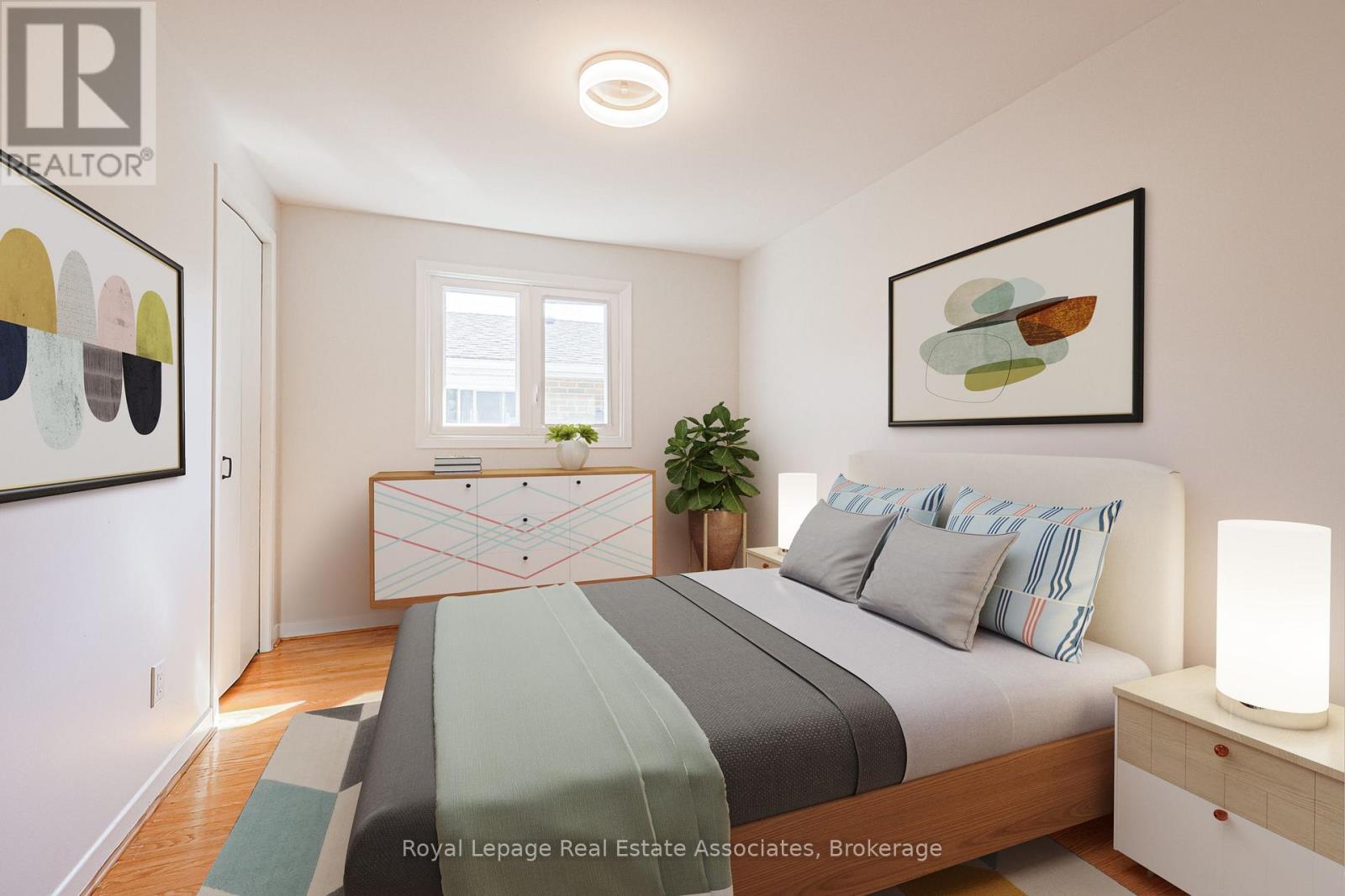 Virtually Staged Third Bedroom - 958 Fletcher Valley Crescent, Mississauga, ON - Indoor Photo Showing Bedroom