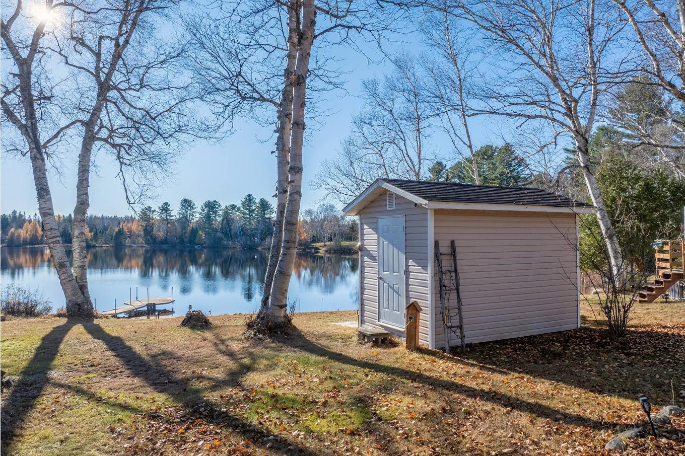 Backyard - 2305 Ch. Des Mûriers, Nominingue, QC - Outdoor With Body Of Water With View