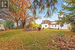 Lots of room to play in the backyard. -