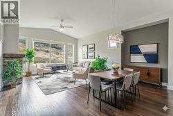 living space virtually staged -