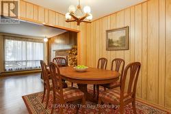 Virtually staged dining room -