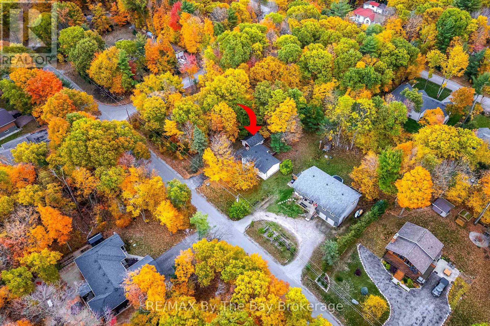 overhead - 57 Tall Pines Drive, Tiny, ON - Outdoor With View