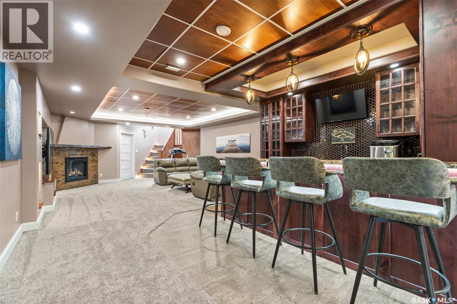 Kamsack Luxe Estate, Cote Rm No. 271, SK - Indoor With Fireplace