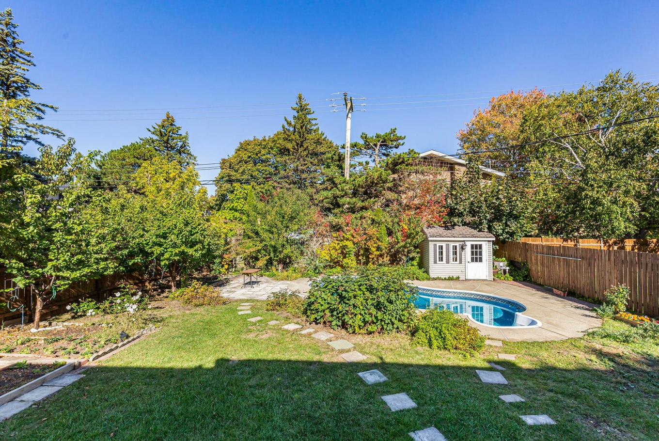 Backyard - 575 Ch. Rockland, Mont-Royal, QC - Outdoor With In Ground Pool With Backyard
