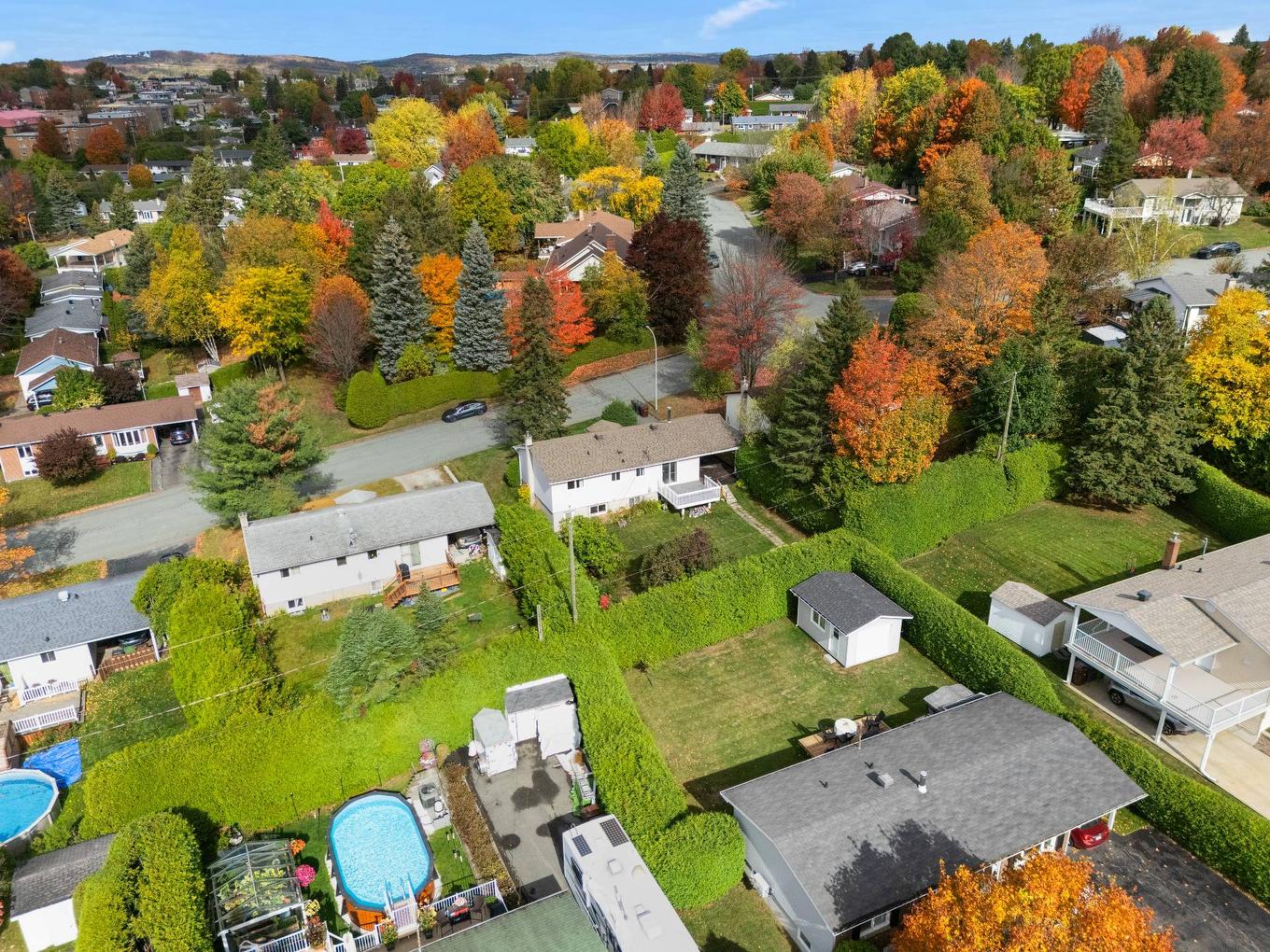 Photo aérienne - 1155 Rue Langevin, Sherbrooke (Fleurimont), QC - Outdoor With View
