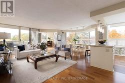 Inviting living space with corner views. -