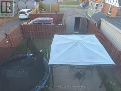 fenced in back yard -