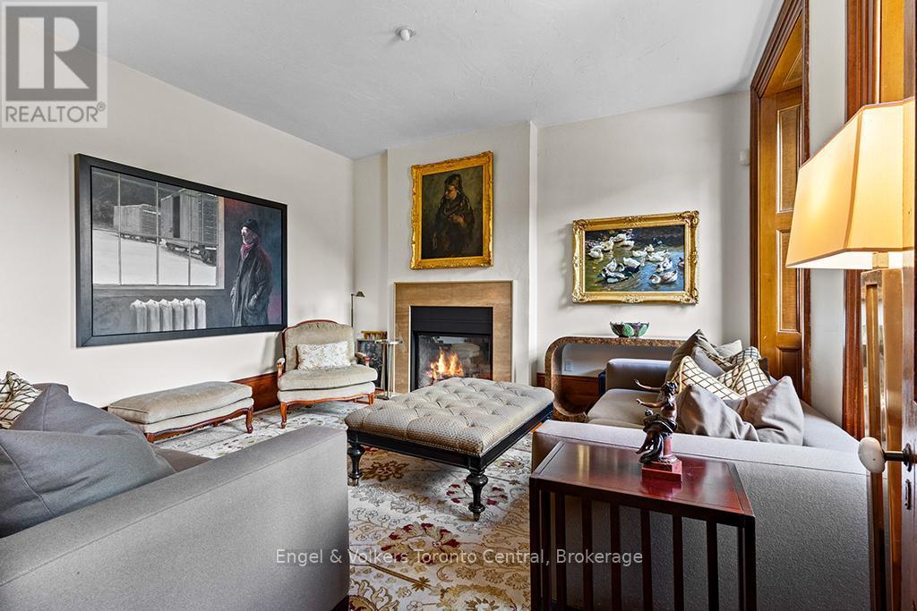 727070 Side Rd 22C Side Road W, Grey Highlands, ON - Indoor Photo Showing Living Room With Fireplace