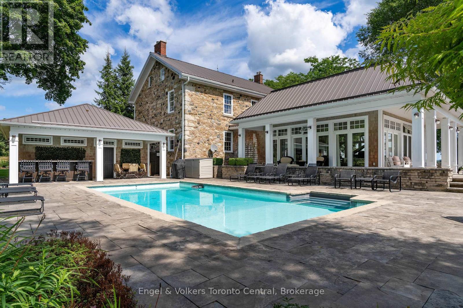 727070 Side Rd 22C Side Road W, Grey Highlands, ON - Outdoor With In Ground Pool With Deck Patio Veranda