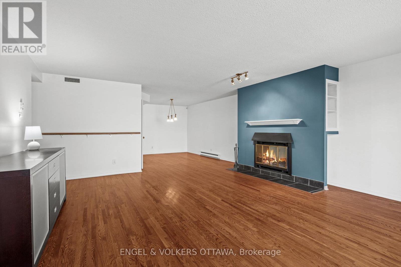 103 - 295 Gilmour Street, Ottawa, ON - Indoor Photo Showing Living Room With Fireplace