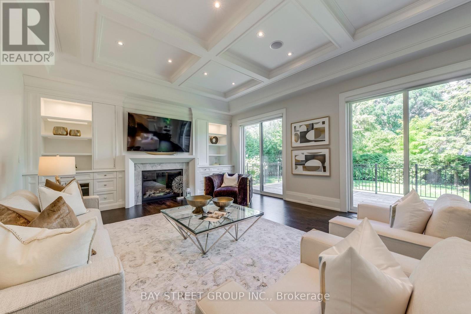 38 Kirk Drive, Markham, ON - Indoor Photo Showing Living Room With Fireplace