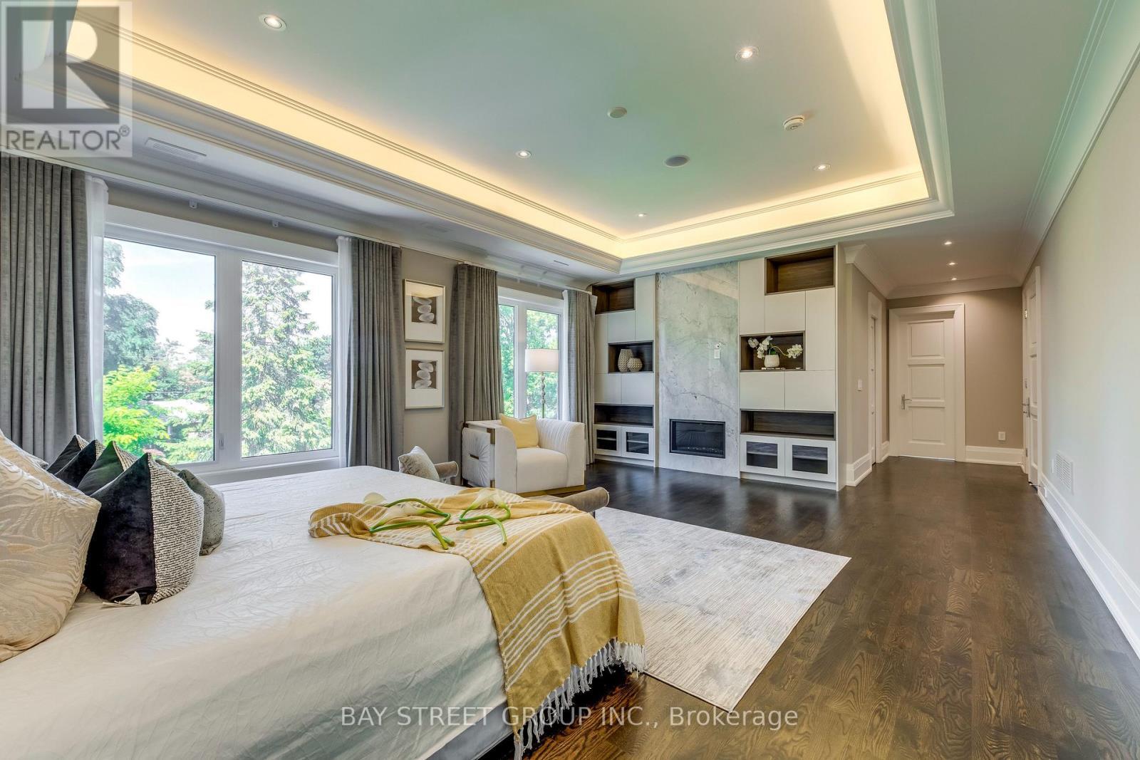 38 Kirk Drive, Markham, ON - Indoor Photo Showing Bedroom With Fireplace