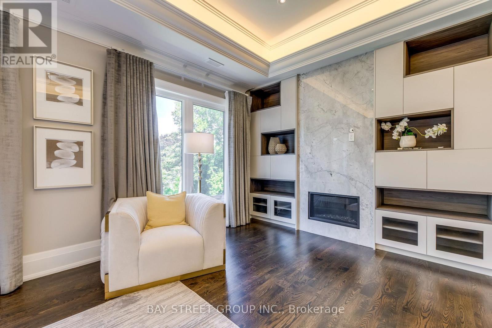 38 Kirk Drive, Markham, ON - Indoor Photo Showing Living Room With Fireplace