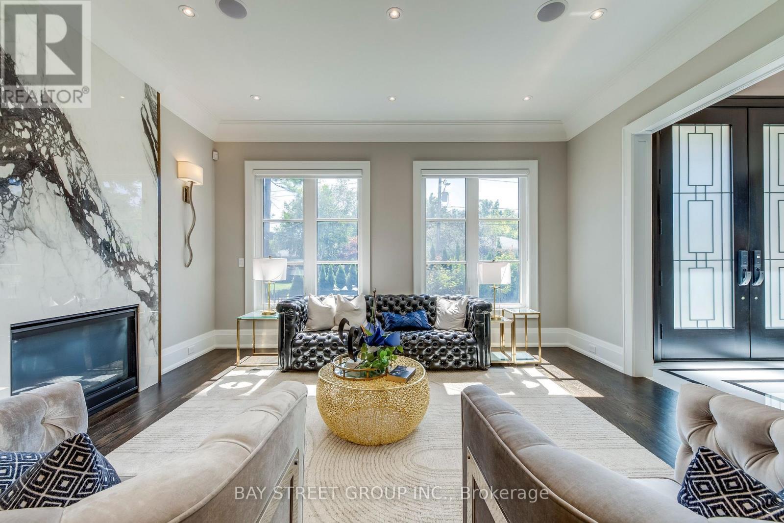 38 Kirk Drive, Markham, ON - Indoor Photo Showing Living Room With Fireplace
