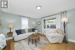 Overlooks porch and backyard -