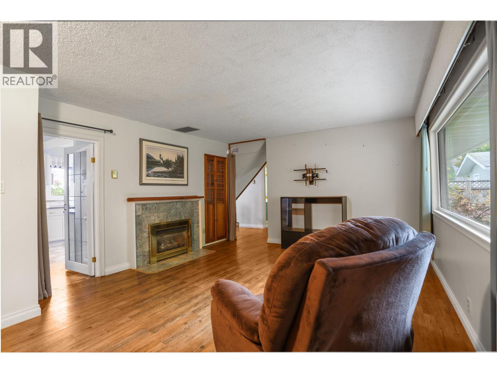 54 Skeena Street, Kitimat, BC - Indoor Photo Showing Living Room With Fireplace