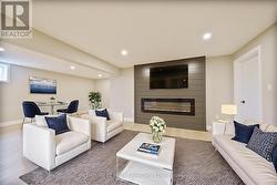 Virtually Staged - Lower Recreation Room -