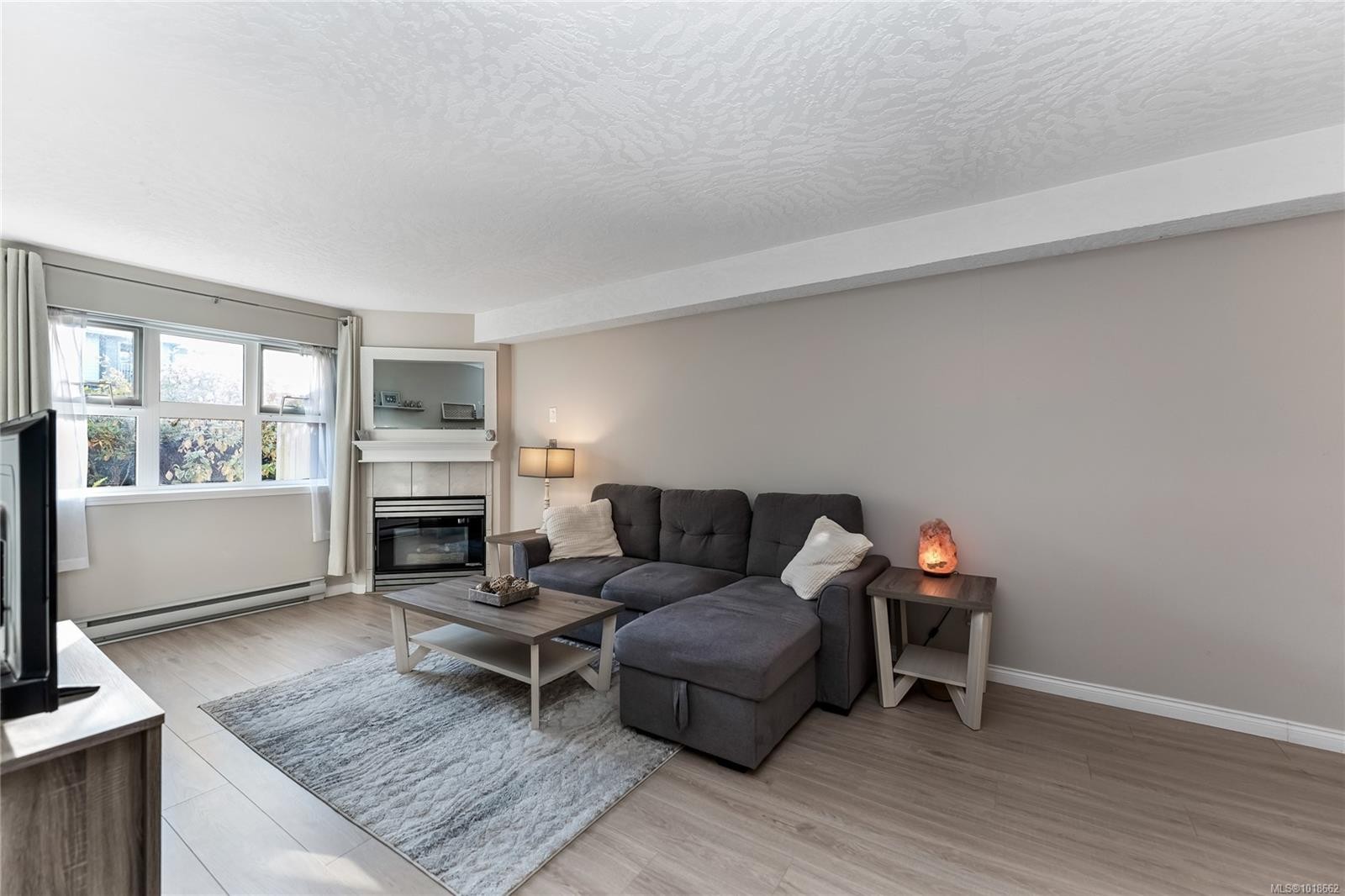 111-3010 Washington Ave, Victoria, BC - Indoor Photo Showing Living Room With Fireplace