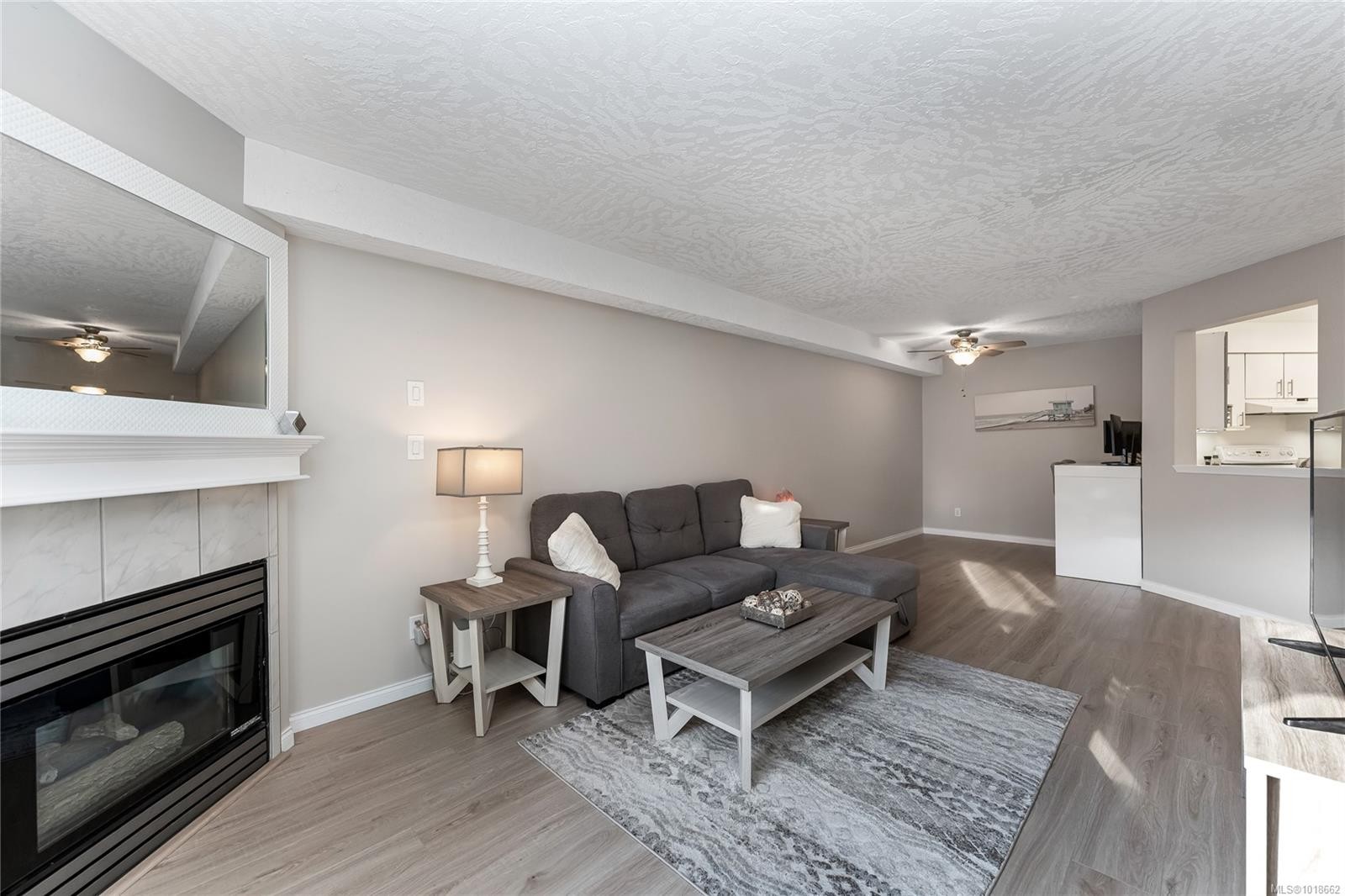 111-3010 Washington Ave, Victoria, BC - Indoor Photo Showing Living Room With Fireplace