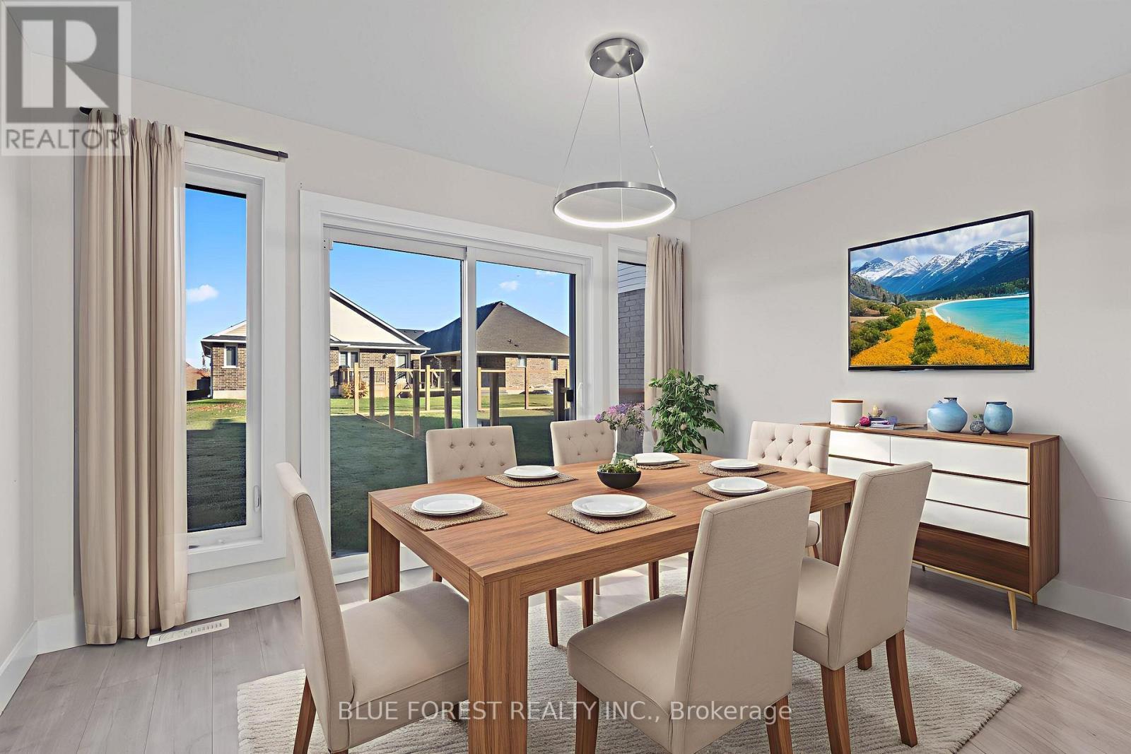 Virtually Staged Photo - 85 Acorn Trail, St. Thomas, ON - Indoor Photo Showing Dining Room