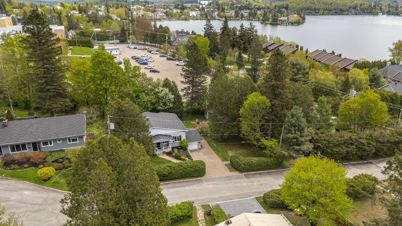 Aerial photo - 15 Rue Ekers, Sainte-Agathe-Des-Monts, QC - Outdoor With Body Of Water With View