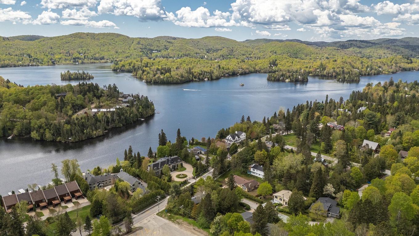 Aerial photo - 15 Rue Ekers, Sainte-Agathe-Des-Monts, QC - Outdoor With Body Of Water With View