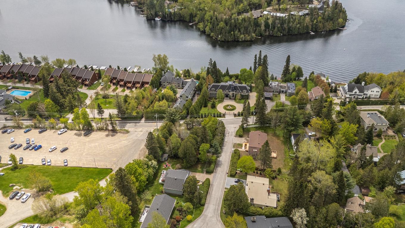 Aerial photo - 15 Rue Ekers, Sainte-Agathe-Des-Monts, QC - Outdoor With Body Of Water With View