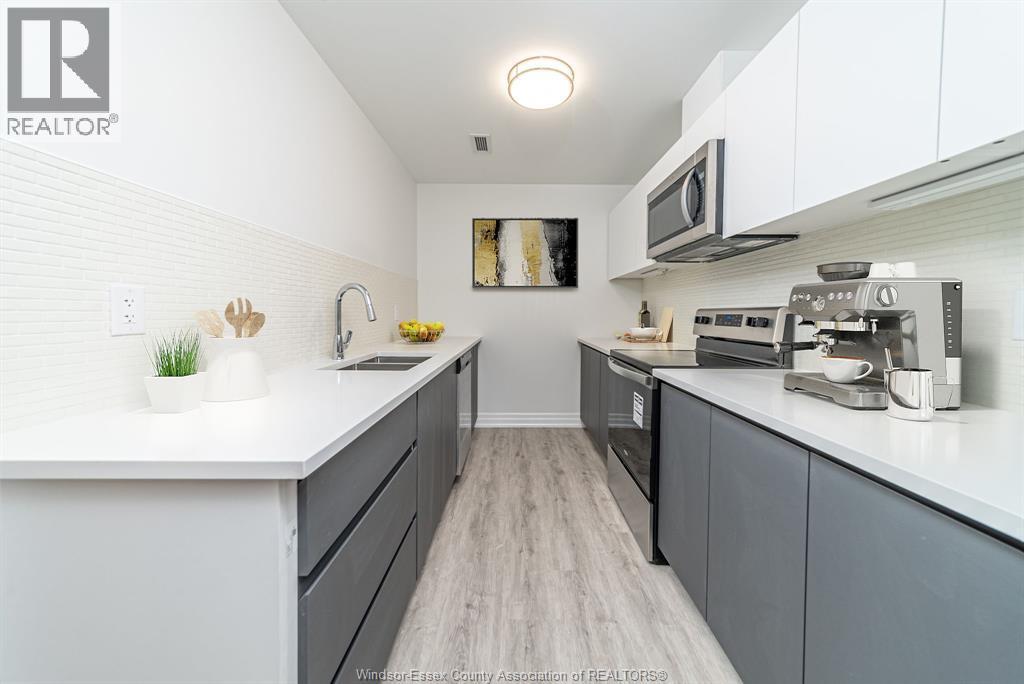 3320 Stella Crescent Unit# 111, Windsor, ON - Indoor Photo Showing Kitchen With Double Sink With Upgraded Kitchen