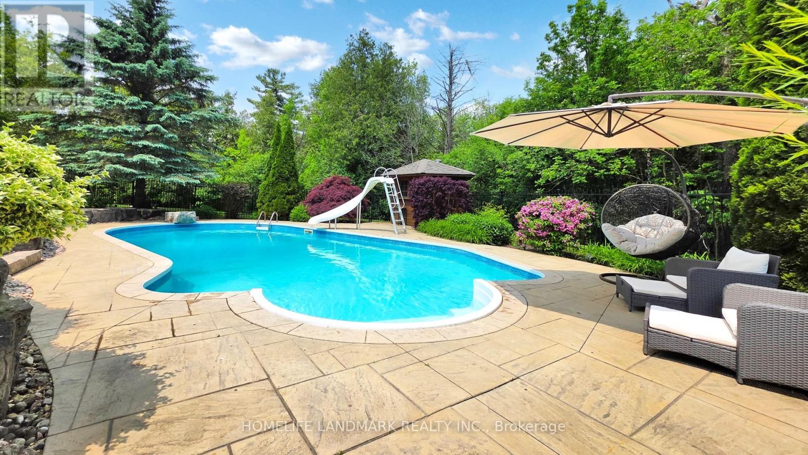 61 Sherrick Drive, Whitchurch-Stouffville, ON - Outdoor With In Ground Pool With Deck Patio Veranda With Backyard