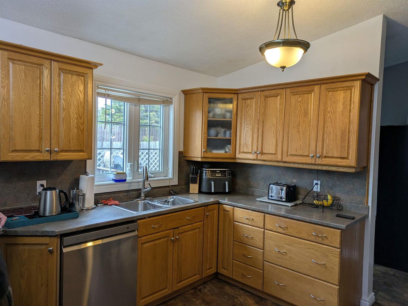34 Hemlo Drive, Marathon, ON - Indoor Photo Showing Kitchen With Double Sink