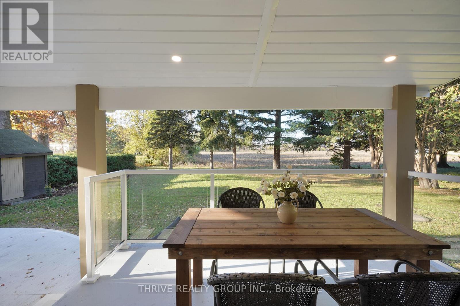 22639 Troops Road, Strathroy-Caradoc (Mount Brydges), ON - Outdoor With Deck Patio Veranda With Exterior