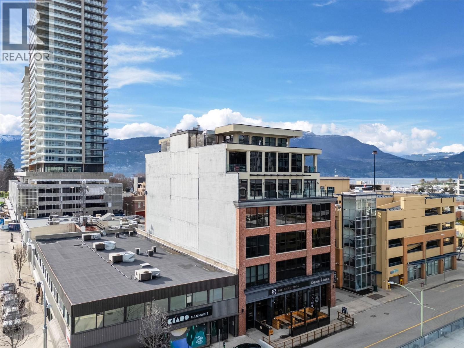 Exterior view of 1630 Pandosy St. - 1630 Pandosy Street Unit# 605, Kelowna, BC - Outdoor With Facade