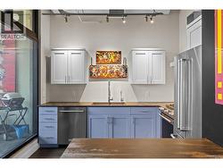 Dekton countertops throughout the kitchen. -