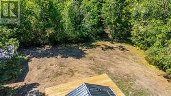 Aerial View of the Backyard. -