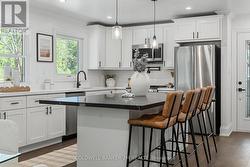 Large Breakfast Bar with Storage. -