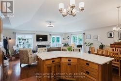 Spacious Island with Quartz Countertop -