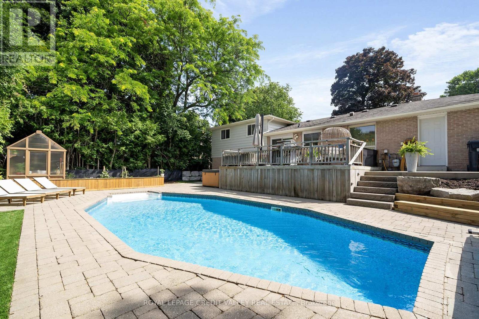 47 Larry Street, Caledon, ON - Outdoor With In Ground Pool With Deck Patio Veranda