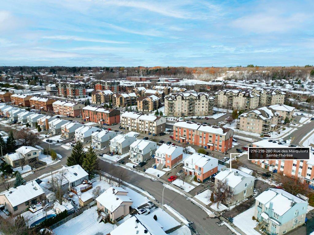 Aerial photo - 276 - 280 Rue Des Marquisats, Sainte-Thérèse, QC - Outdoor With View