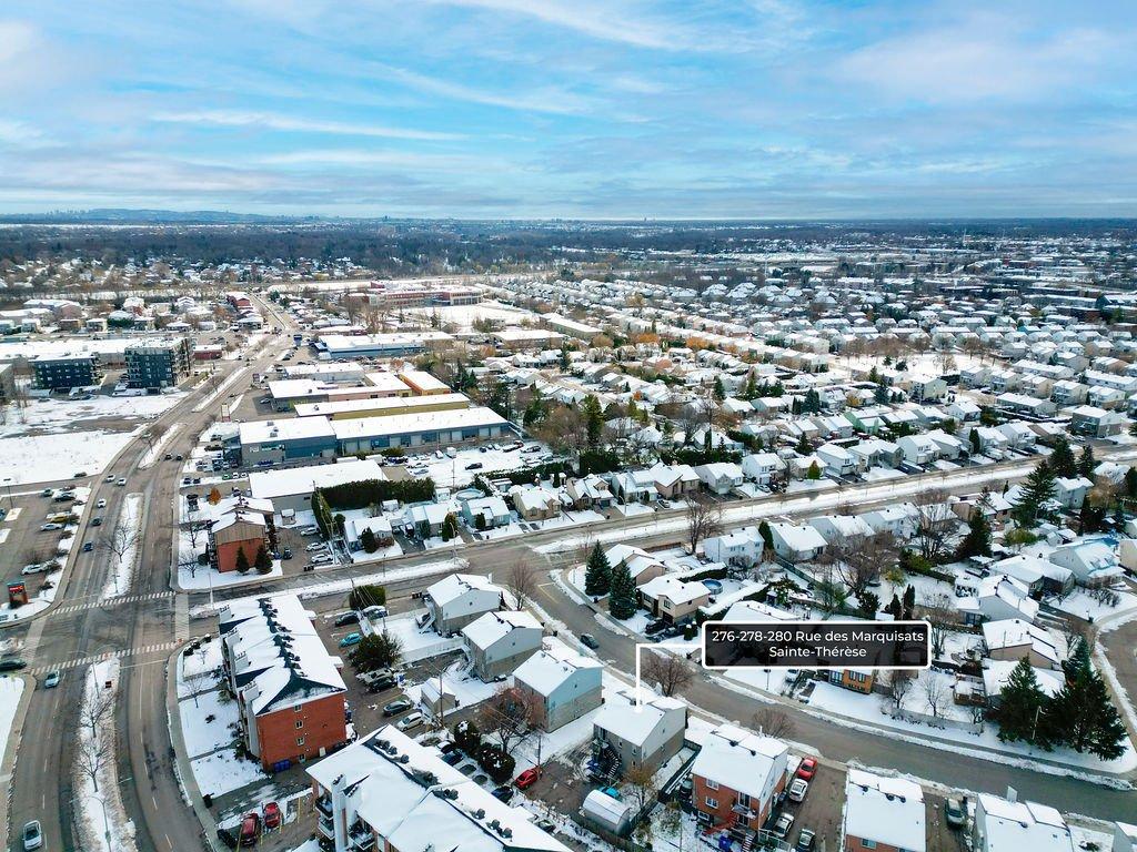 Aerial photo - 276 - 280 Rue Des Marquisats, Sainte-Thérèse, QC - Outdoor With View