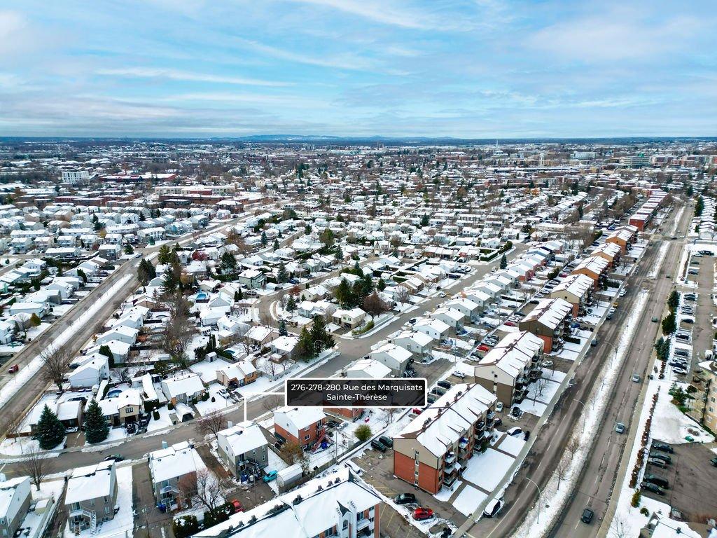 Aerial photo - 276 - 280 Rue Des Marquisats, Sainte-Thérèse, QC - Outdoor With View