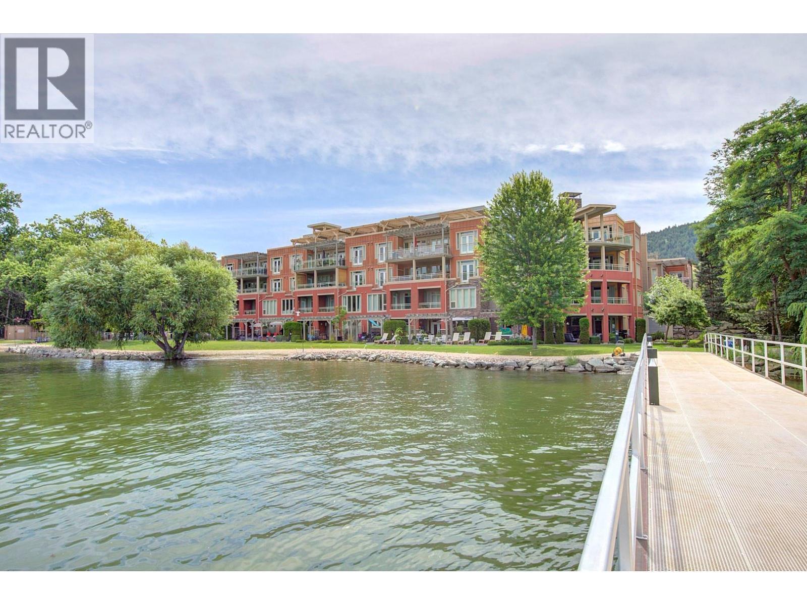 7343 Okanagan Landing Road Unit# 1114, Vernon, BC - Outdoor With Body Of Water With Facade
