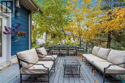 back deck off kitchen -