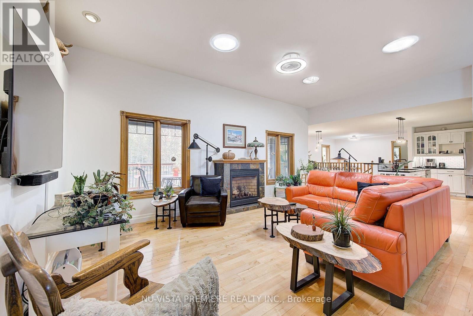 36273 Gore Road, South Huron (Stephen), ON - Indoor Photo Showing Living Room With Fireplace