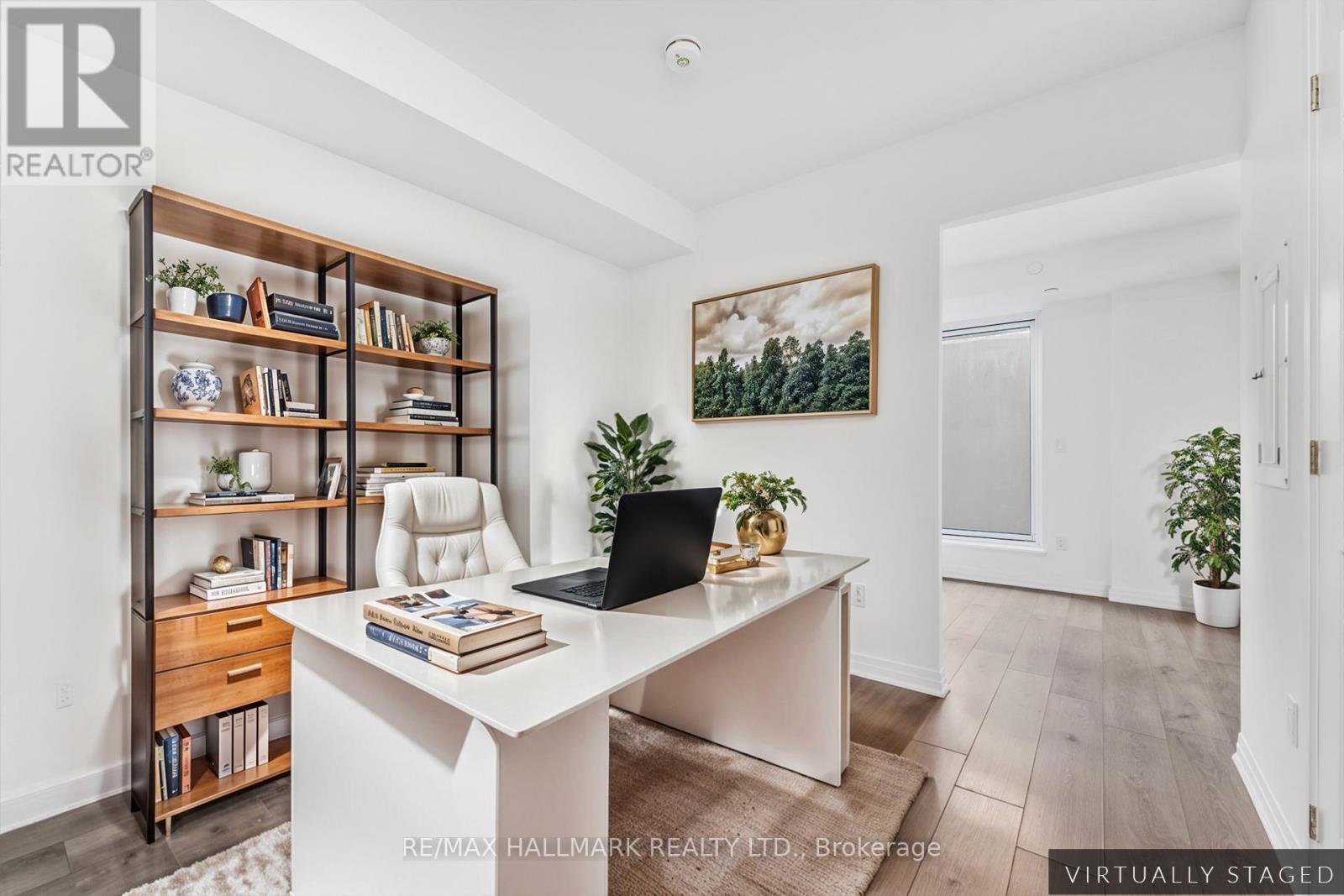 Virtual Staging - Th 103 - 2301 Danforth Avenue, Toronto, ON - Indoor Photo Showing Office