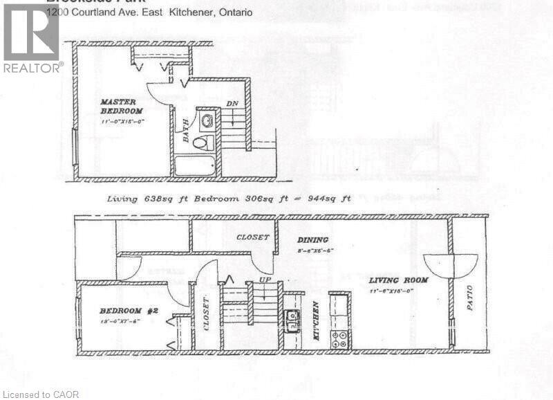 View of property floor plan - 1200 Courtland Avenue E Unit# 25, Kitchener, ON - Other