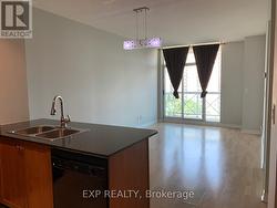 Open Concept, kitchen with granite counter -