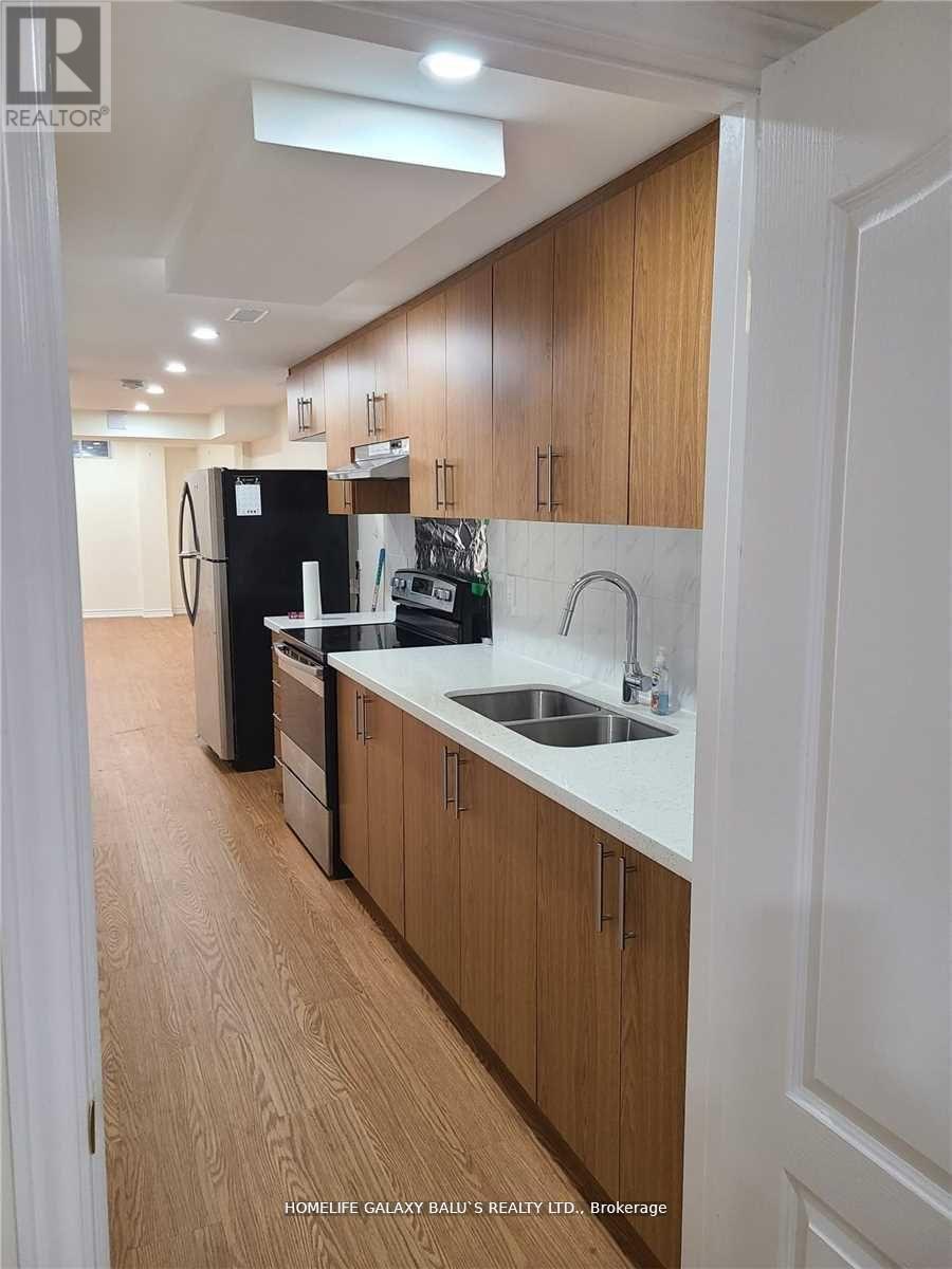 (Basement) - 4 Malborough Road, Markham, ON - Indoor Photo Showing Kitchen With Double Sink